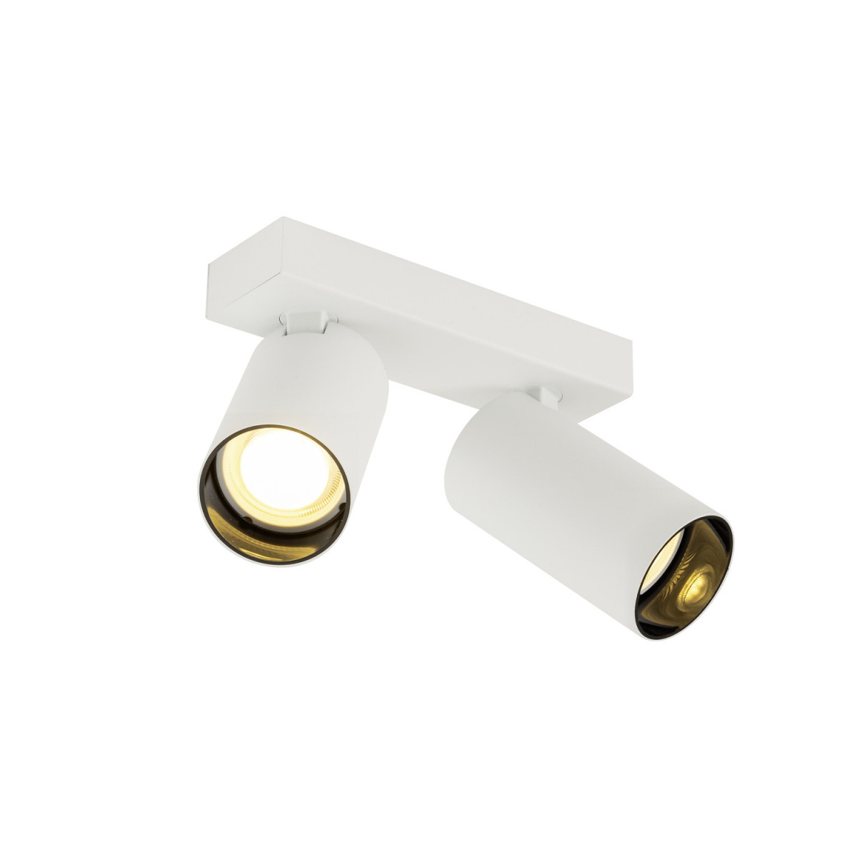 SLV KAMI Kami, plafondopbouwarmatuur, double, 2 X max.. 10 W, gu10, wit/zwart