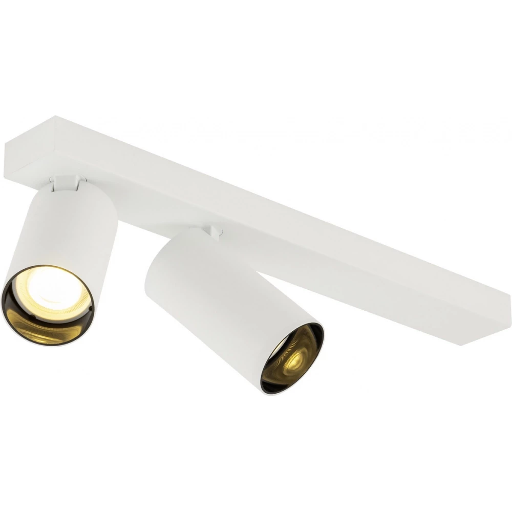 SLV KAMI Kami, plafondopbouwarmatuur, double, long, 2 X max.. 10 W, gu10, wit/Z