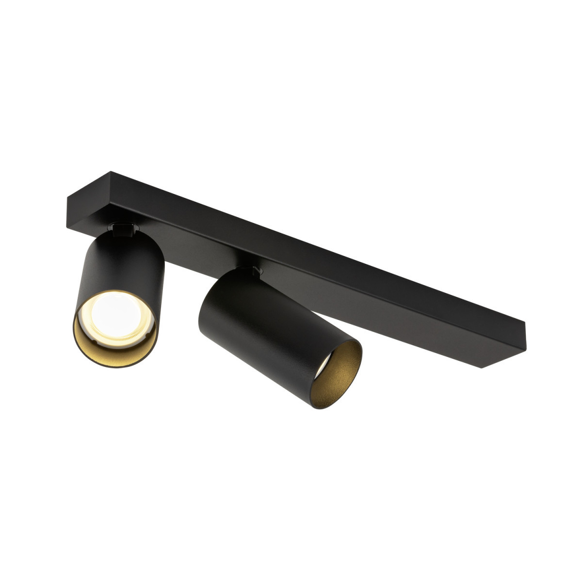 SLV KAMI Kami, plafondopbouwarmatuur, double, long, 2 X max.. 10 W, gu10, zwart