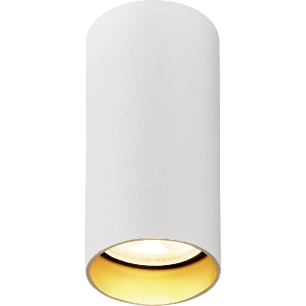 SLV Kami plafond single wit/goud 1X gu10