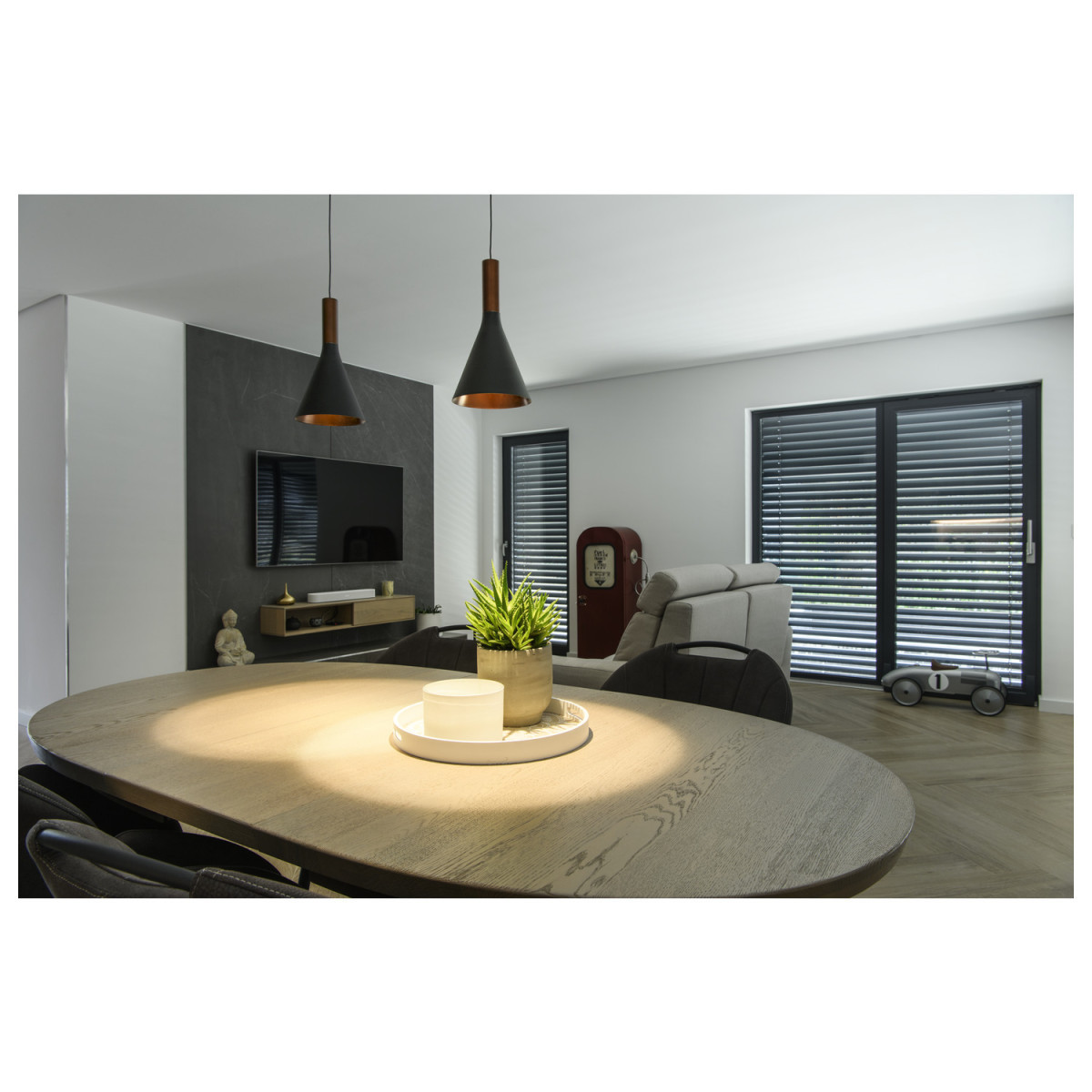 SLV LALU Lalu®, pendelarmatuur, led base, mix&match, 150 CM, 9,5 W, 3000K, phas