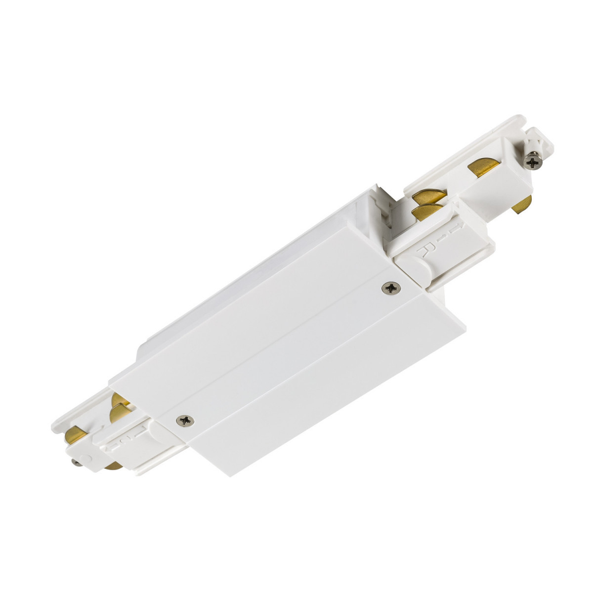 SLV S-TRACK SYSTEM Langsverbinder, voor S-track 3-fase-inbouwrail, met voedingsmogelijkhe