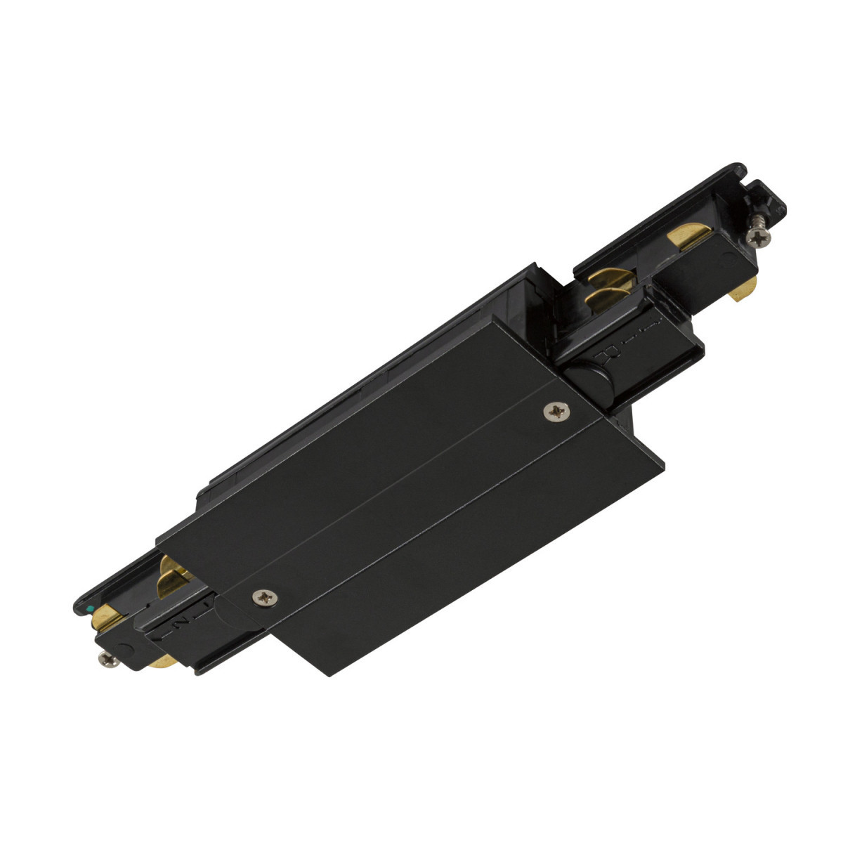 SLV S-TRACK SYSTEM Langsverbinder, voor S-track 3-fase-inbouwrail, met voedingsmogelijkhe