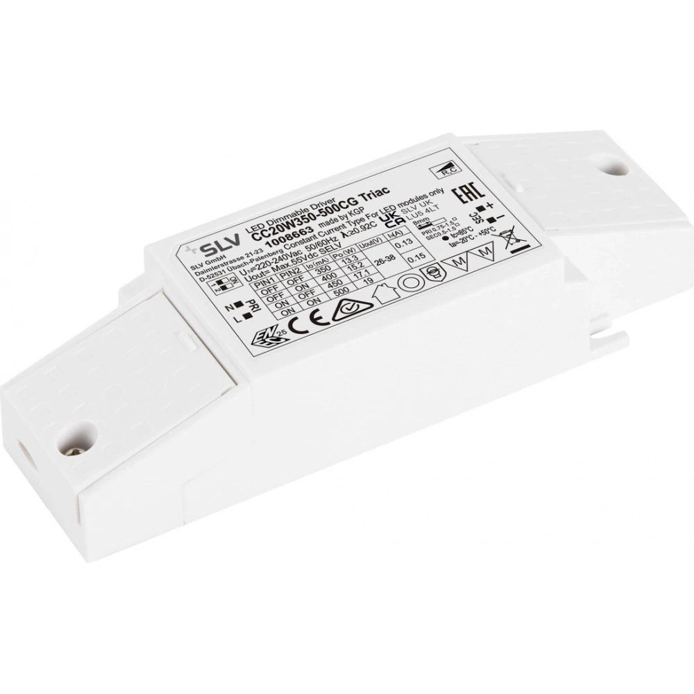 SLV Led driver 20W 350-500ma phase