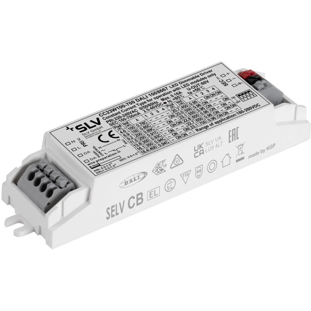 SLV Led driver 23W 100-700ma dali