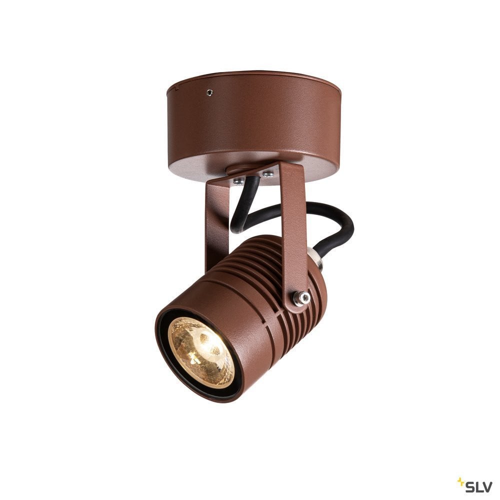 SLV LED SP Led Spot SP, outdoor led wandopbouwlamp roest 3000 K