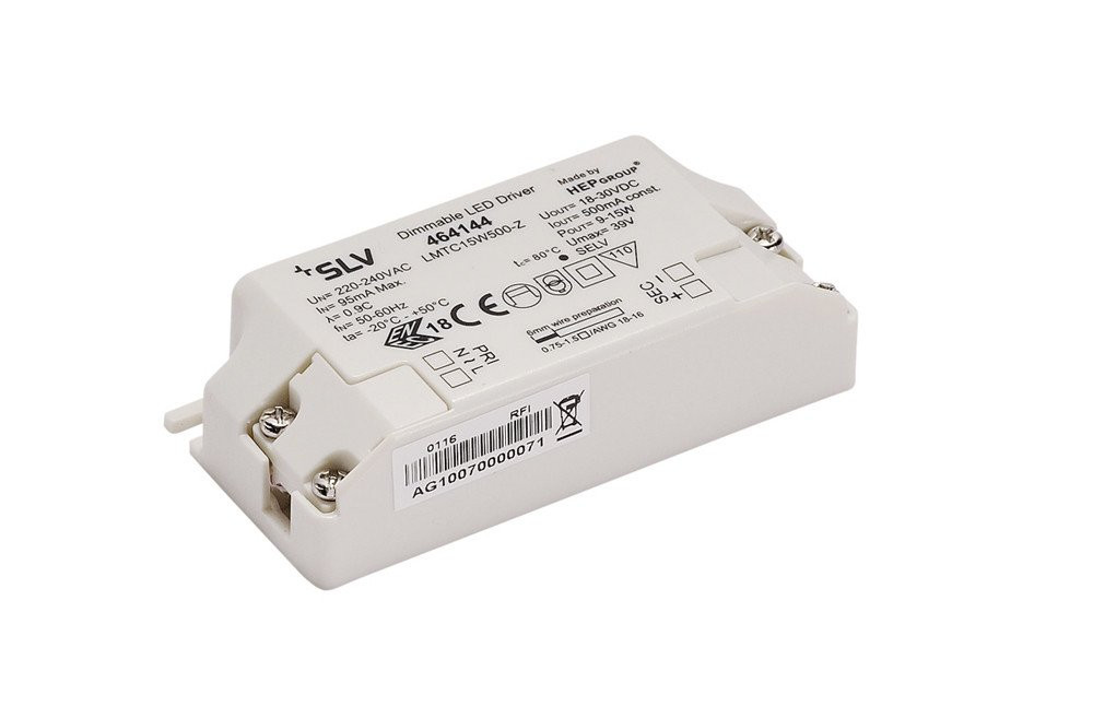 SLV Lichtmanagement led driver voeding inclusief trekontlasting 9W 18V