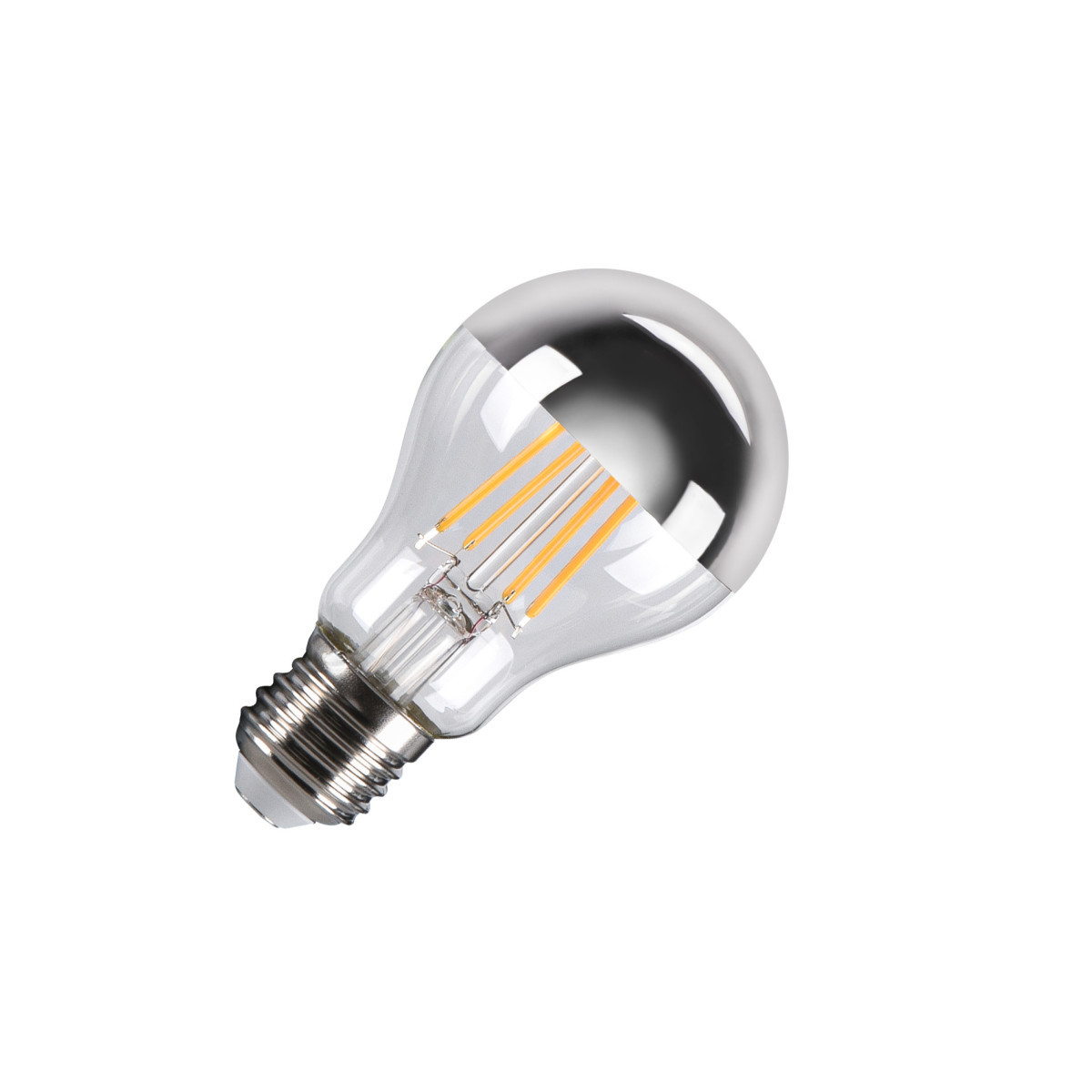 SLV LEUCHTMITTEL A60 E27 mirrorhead, led lichtbron chroom 7,5W 2700K cri90 180°