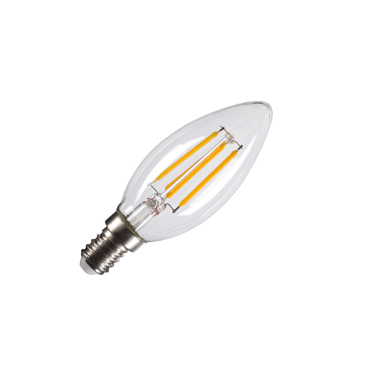 SLV LEUCHTMITTEL C35 E14, led lichtbron transparant 4,2W 2700K cri90 320°