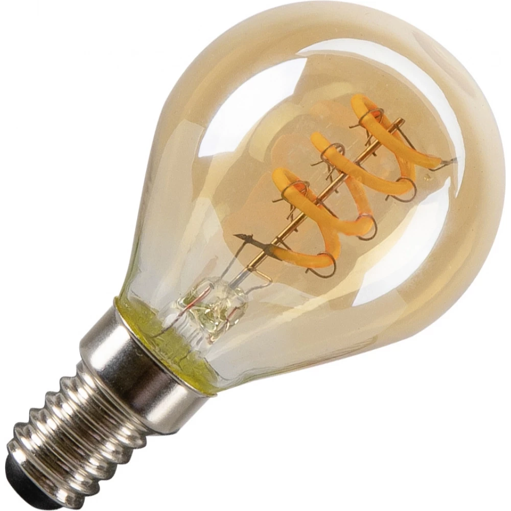 SLV Lichtbron G45 e14 goud curly filament 2200K