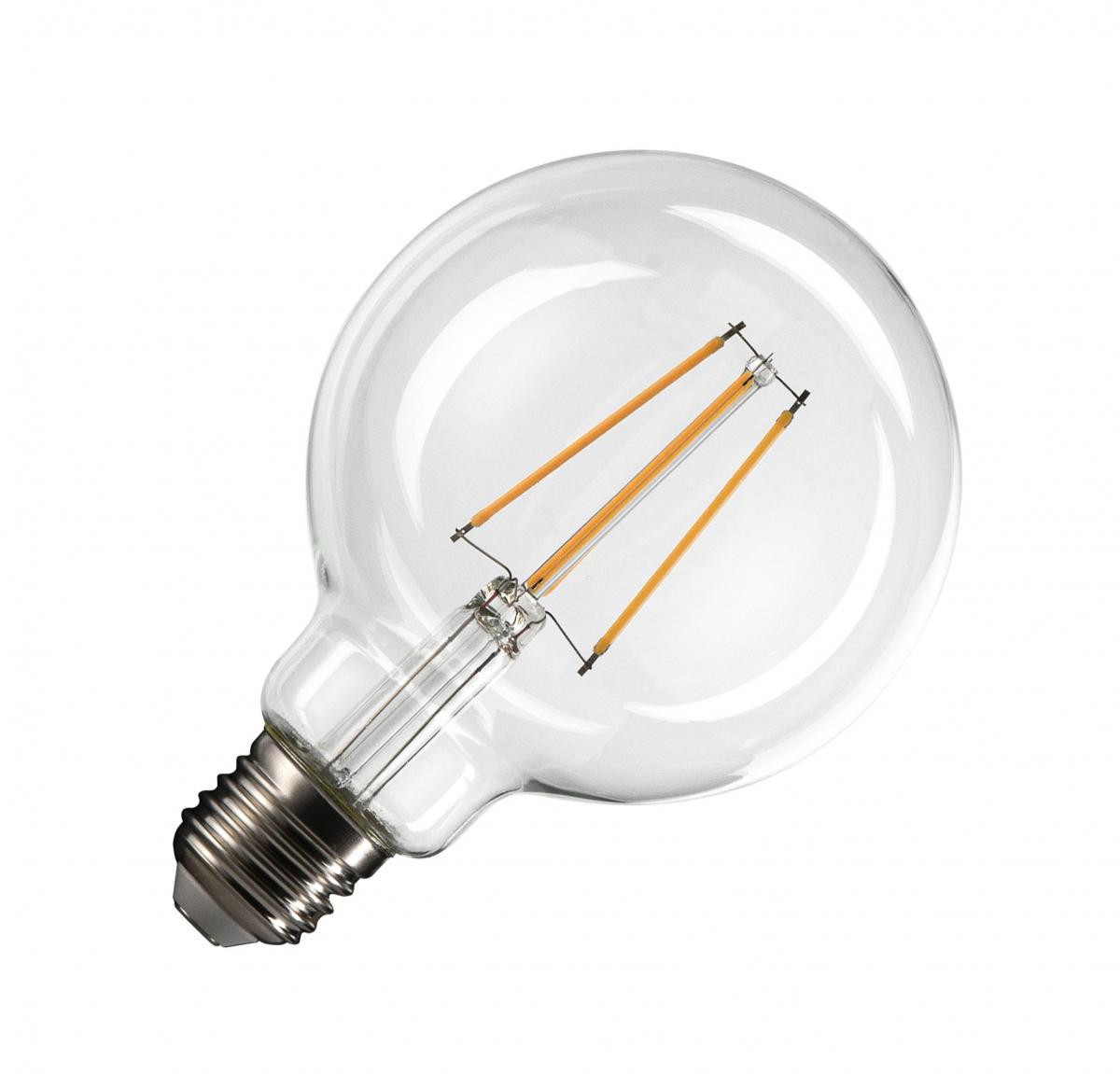 SLV LEUCHTMITTEL G95 E27, led lichtbron transparant 7,5W 2700K cri90 320°