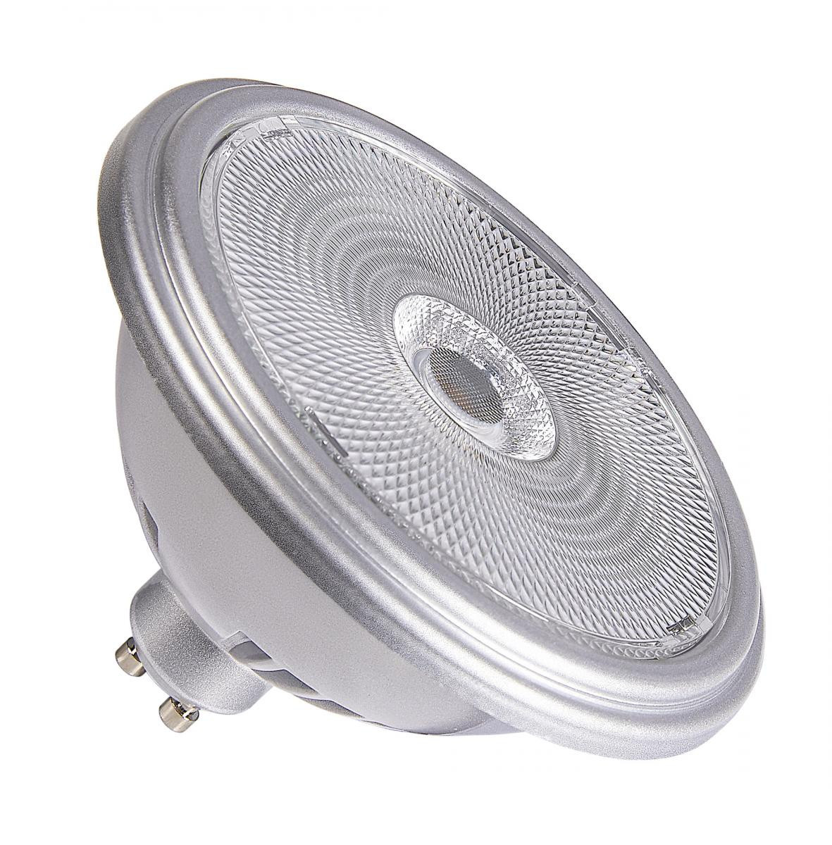 SLV LEUCHTMITTEL Qpar111 Gu10, led lichtbron zilver 12,5W 3000K cri90 60°