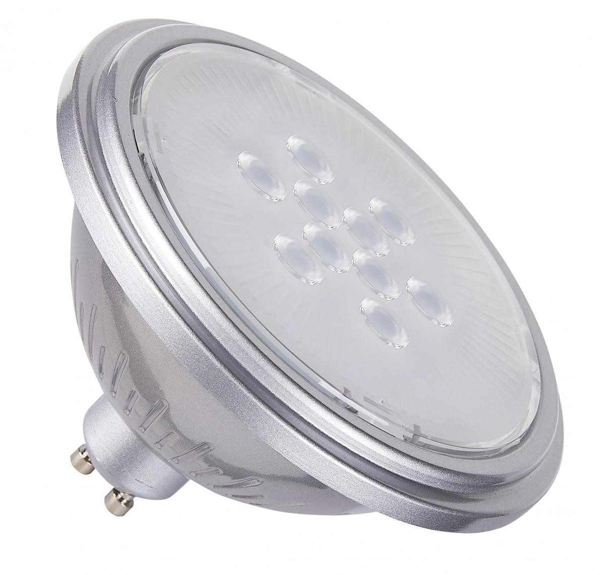 SLV LEUCHTMITTEL Qpar111 Gu10, led lichtbron, zilver, 7W, 3000K, cri90 40°