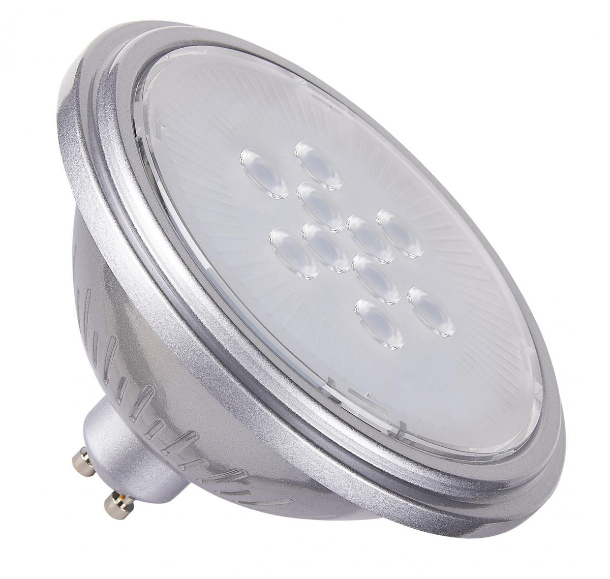 SLV LEUCHTMITTEL Qpar111 Gu10, led lichtbron, zilver, 7W, 4000K , cri90 40°