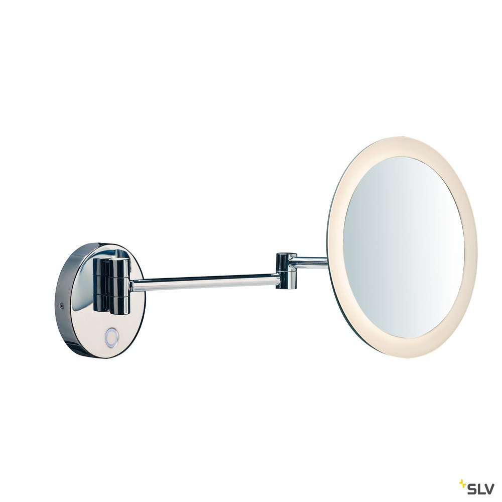 SLV MAGANDA Maganda WL, indoor led wandopbouwarmatuur chroom CCT-switch 2700/3000/