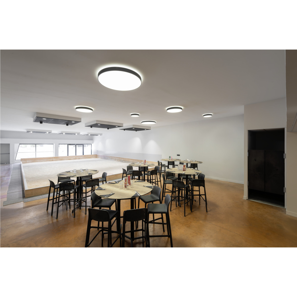 SLV MEDO Medo® Pro 60, wand- en plafondopbouwarmatuur, rond, 3000/4000K, 37W, F