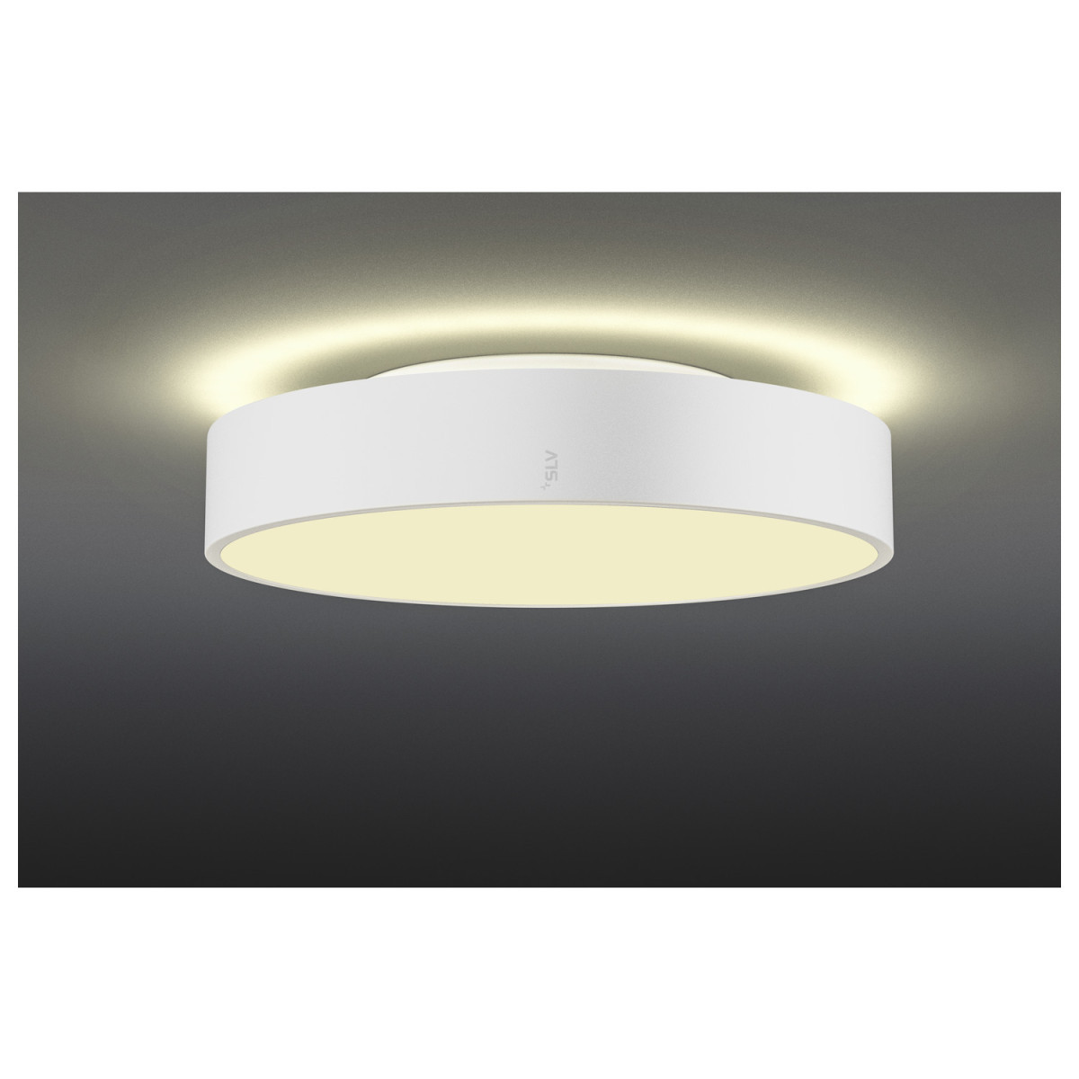 SLV MEDO Medo® 40, wand- en plafondopbouwarmatuur, rond, 2700/3000/4000K, 20W,