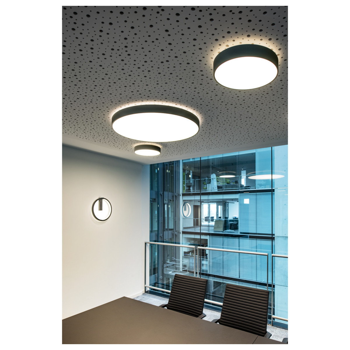 SLV MEDO Medo® Pro 40, wand- en plafondopbouwarmatuur, rond, 3000/4000K, 19W, D