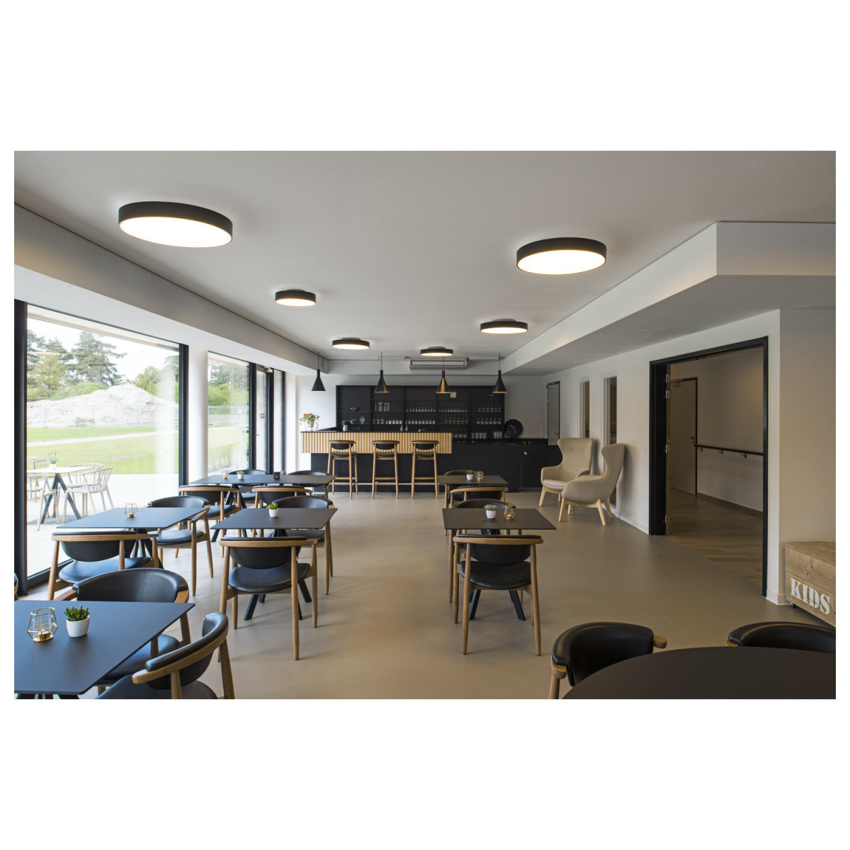 SLV MEDO Medo® Pro 60, wand- en plafondopbouwarmatuur, rond, 3000/4000K, 39W, D