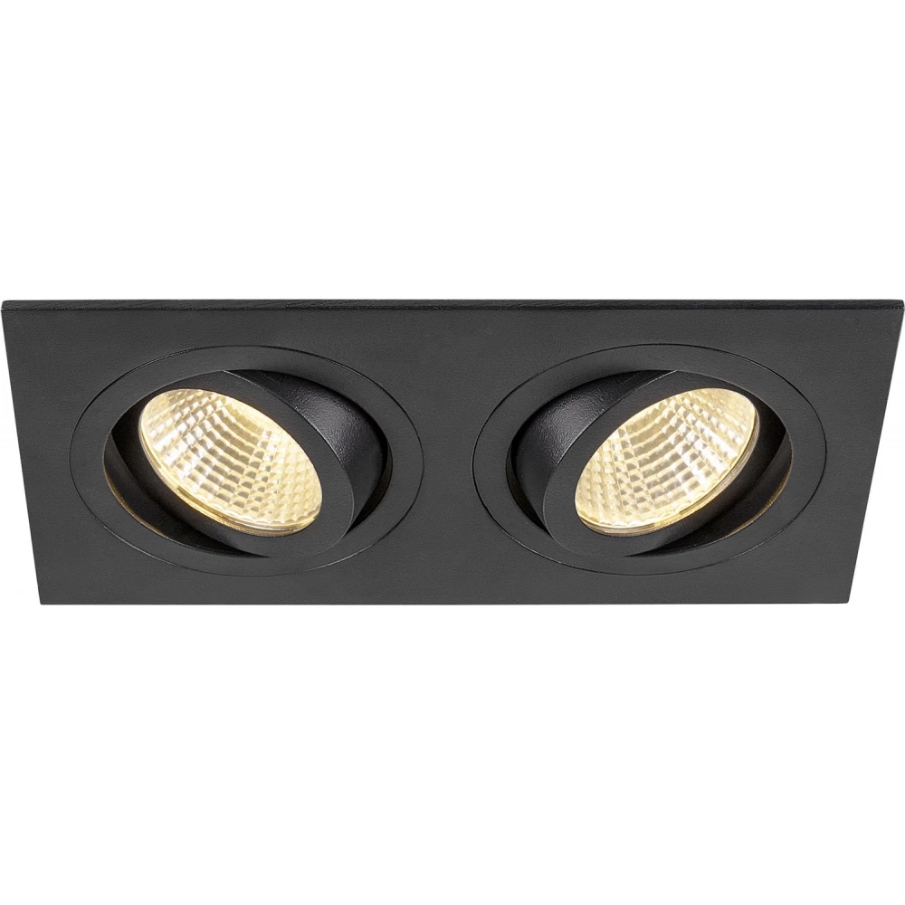 SLV New tria 155 DL double zwart 2X led 3000K