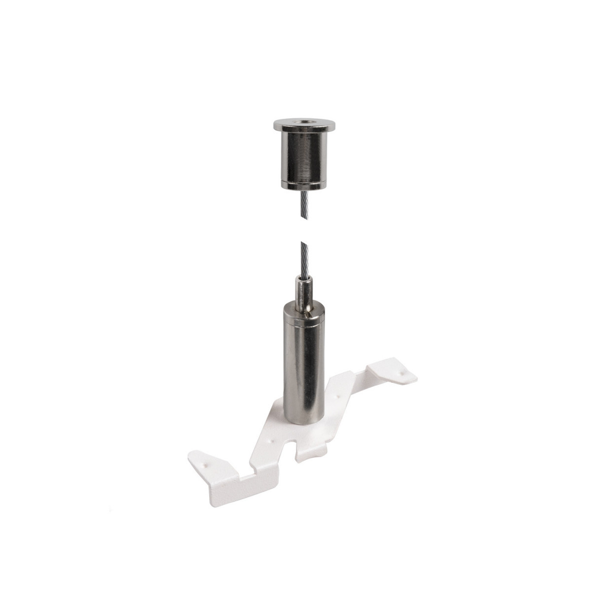 SLV 48V SYSTEM 3 M staalkabel pendelophanging, 48V track, wit