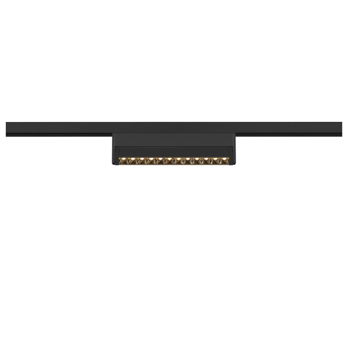 SLV 48V SYSTEM In-Line 24 48V track move dali, darklight reflector, spot, zwart/zwart
