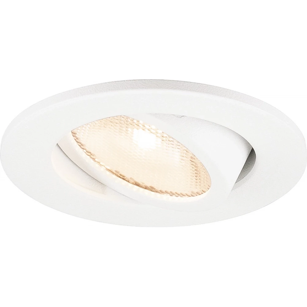 SLV New tria® 45 rond plafondinbouwarmatuur 2700K 24° wit