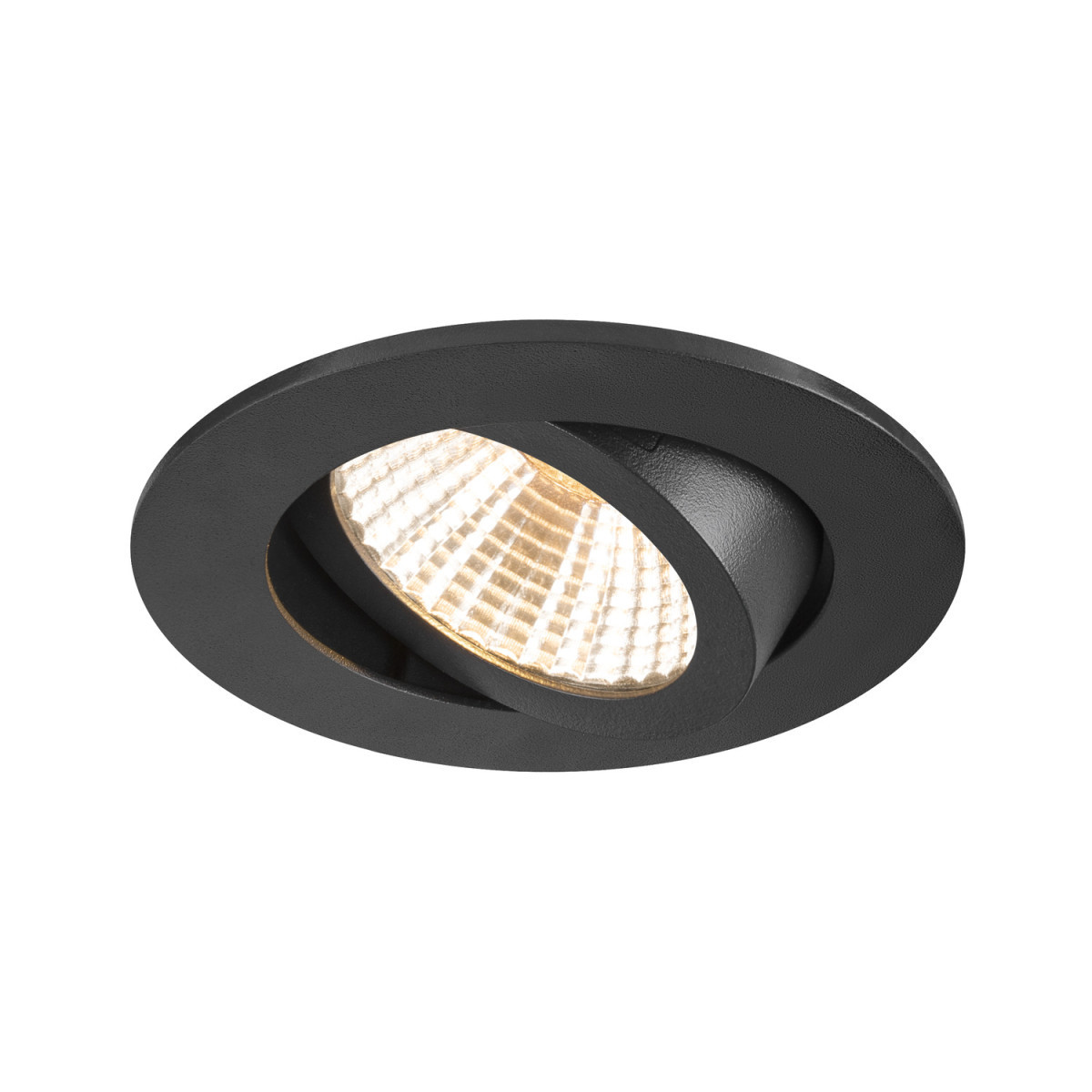SLV NEW TRIA New Tria® 68, plafondinbouwlamp, 2700K, 38°, ip20, rond, zwart