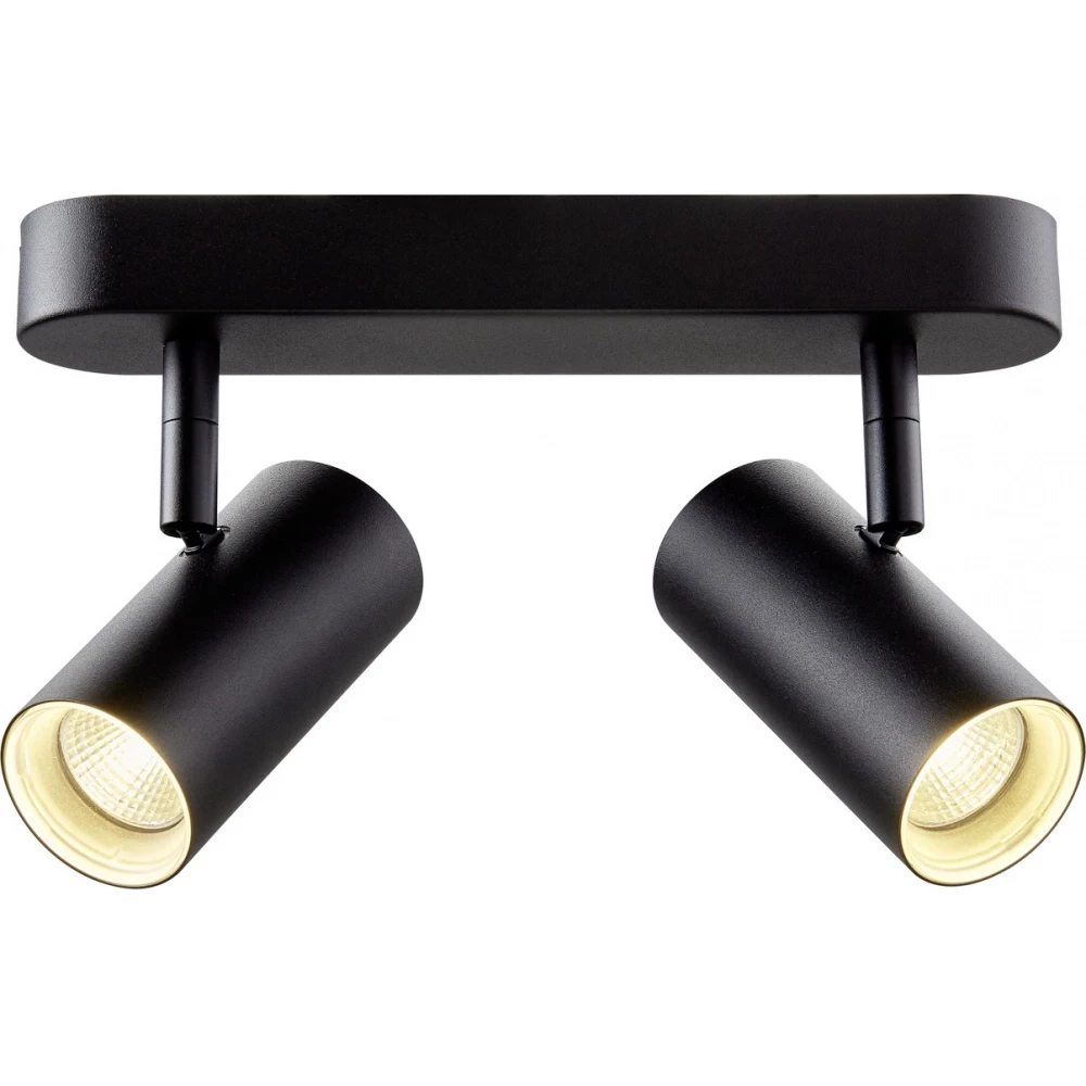 SLV Noblo CW double zwart 2X led 3000K