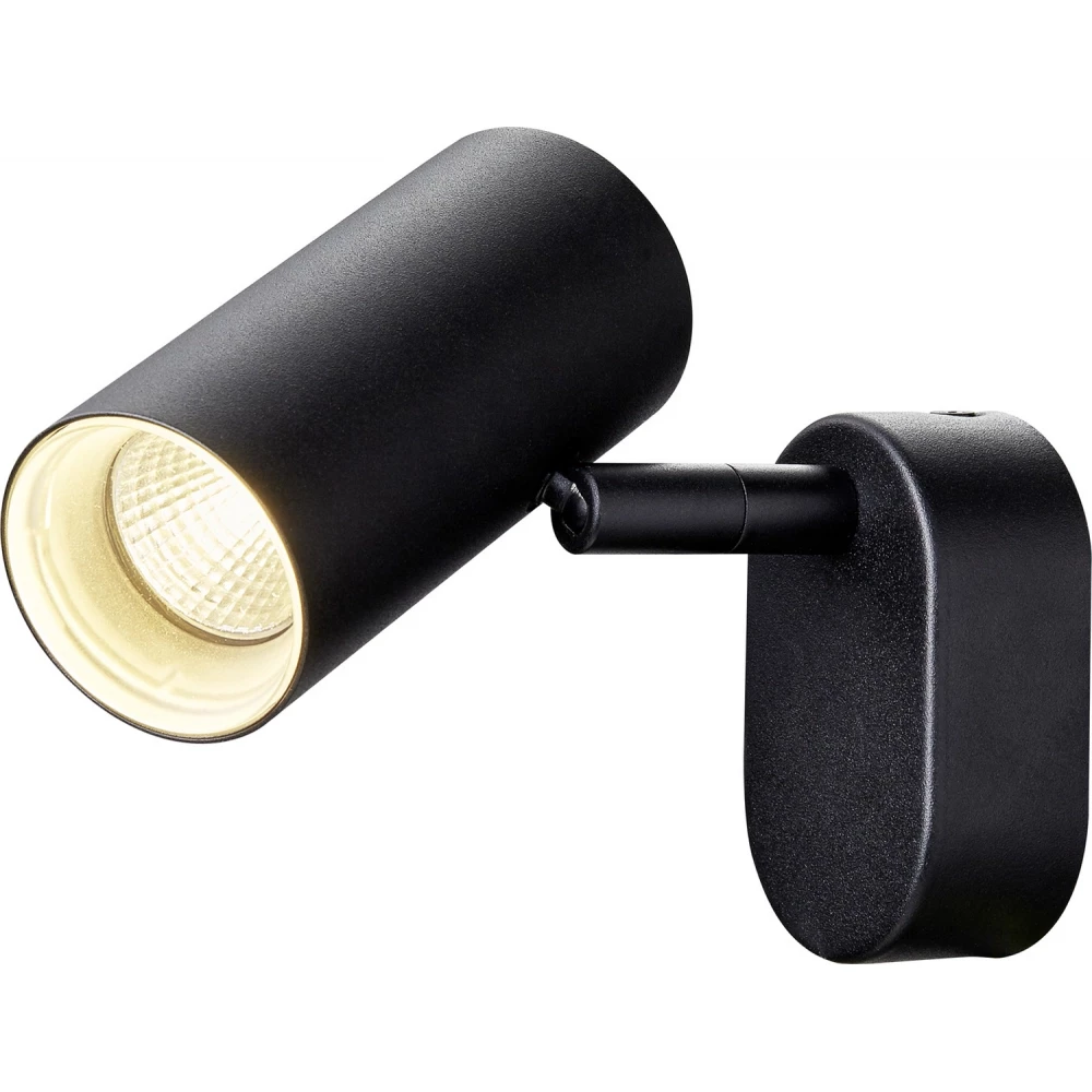 SLV Noblo CW single zwart 1X led 3000K