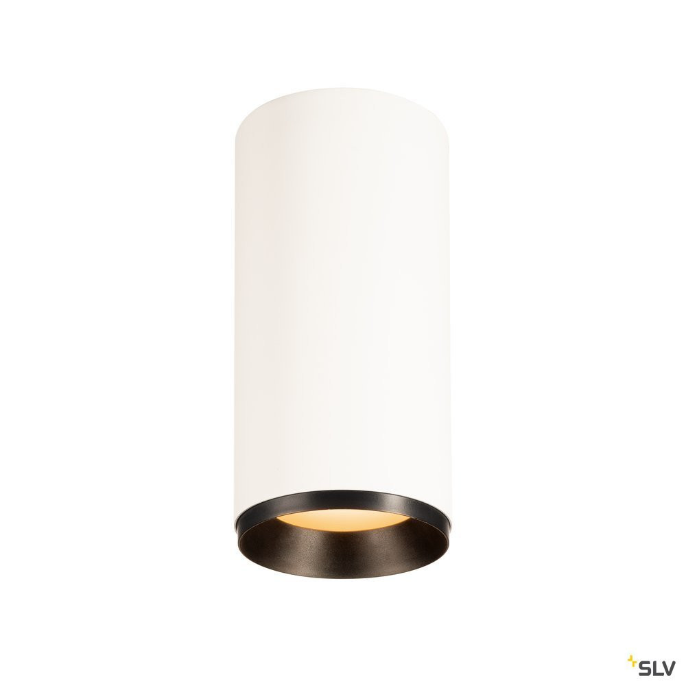 SLV NUMINOS Numinos® CL phase L, indoor led plafondopbouwlamp wit/zwart 2700 K 36°