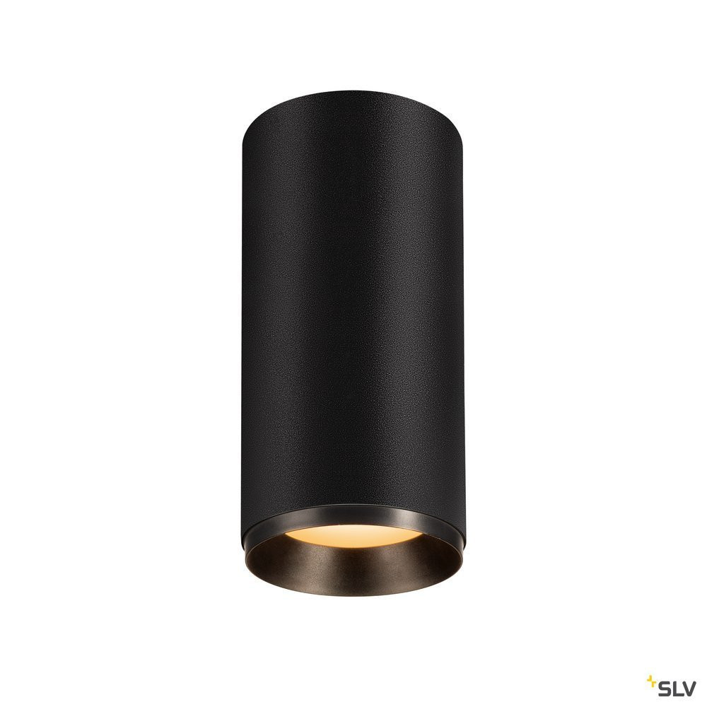 SLV NUMINOS Numinos® CL phase L, indoor led plafondopbouwlamp zwart/zwart 2700 K 6