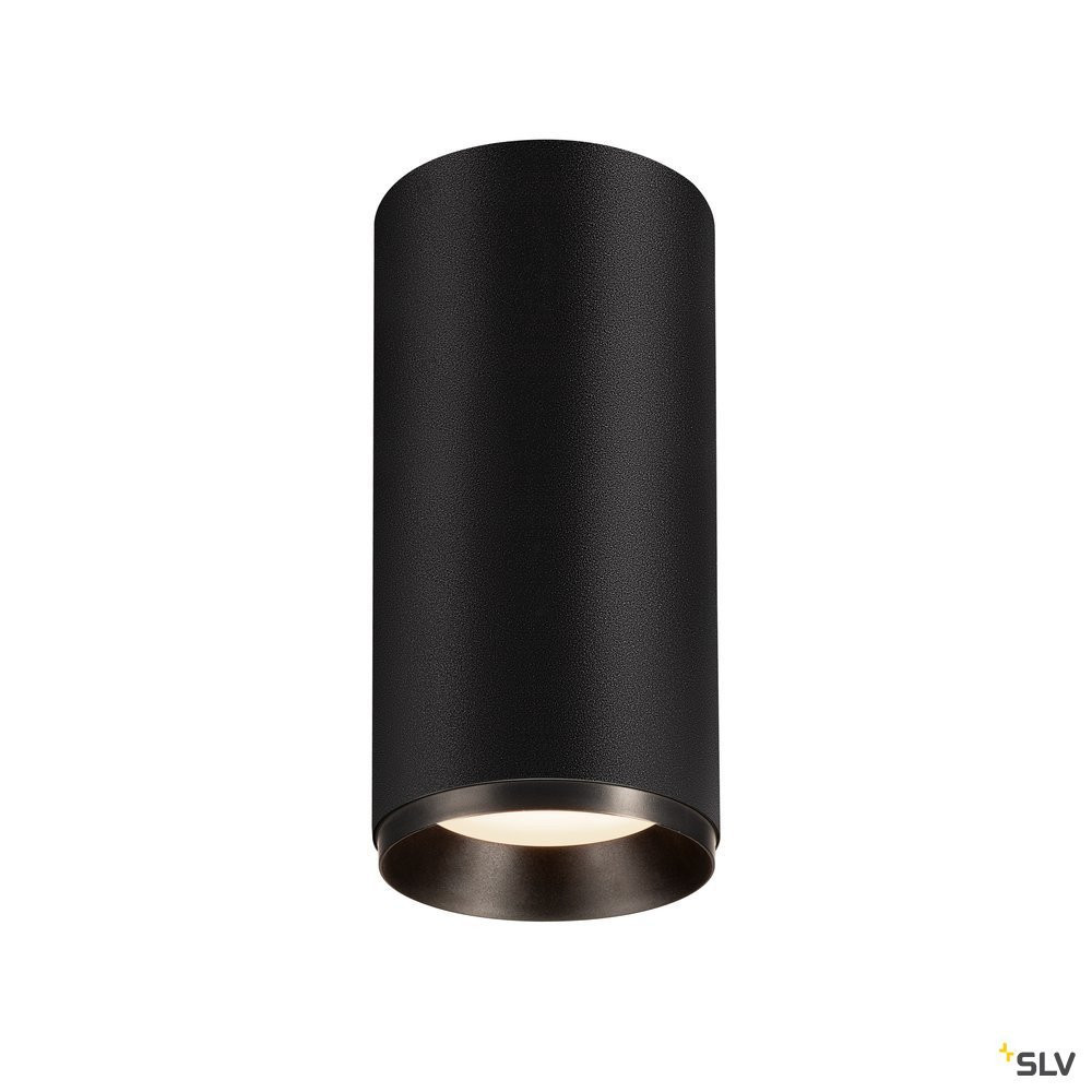 SLV NUMINOS Numinos® CL phase L, indoor led plafondopbouwlamp zwart/zwart 4000 K 6