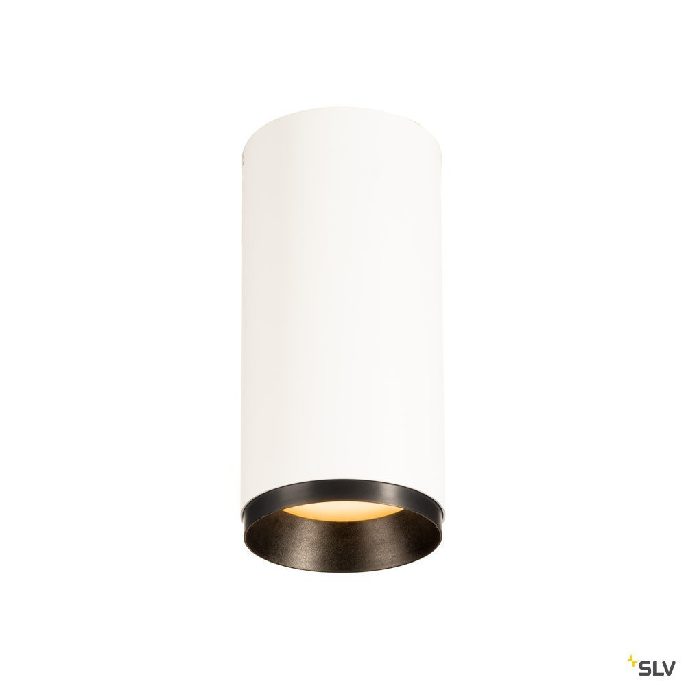 SLV NUMINOS Numinos® CL phase M, indoor led plafondopbouwlamp wit/zwart 2700 K 60°