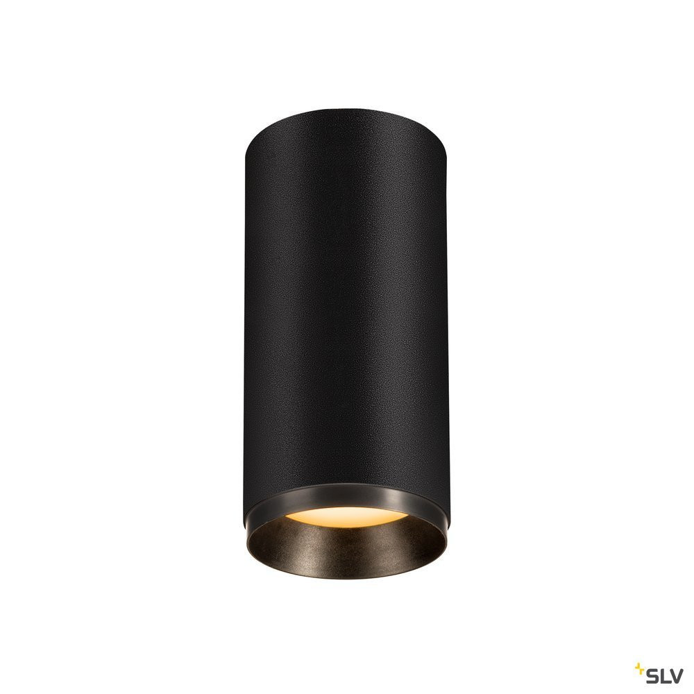 SLV NUMINOS Numinos® CL phase M, indoor led plafondopbouwlamp zwart/zwart 2700 K 3