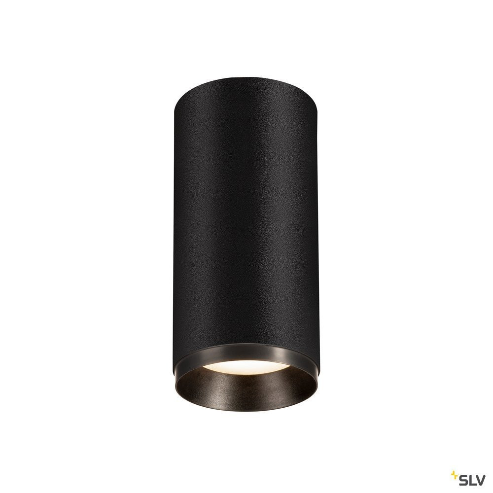 SLV NUMINOS Numinos® CL phase M, indoor led plafondopbouwlamp zwart/zwart 4000 K 6