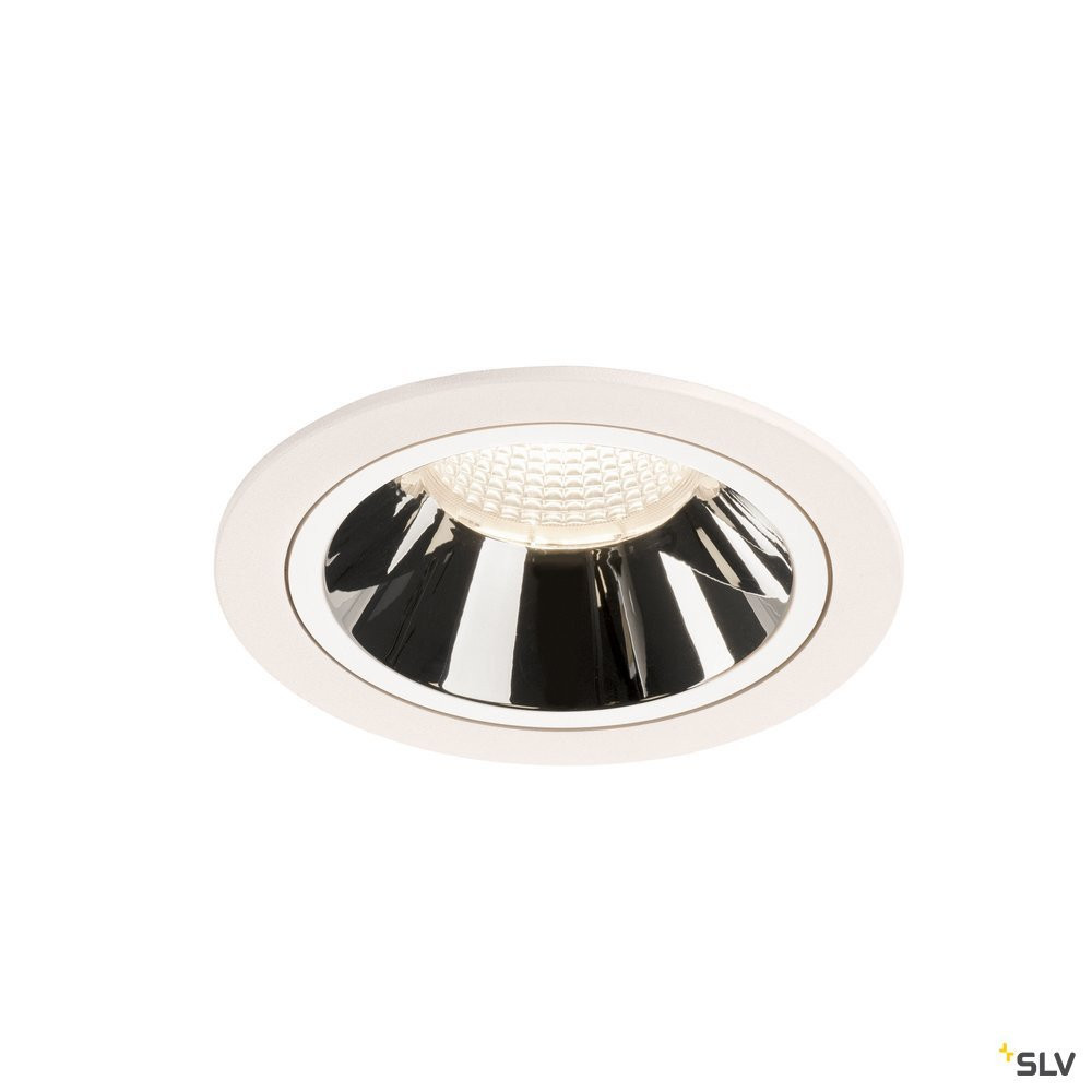 SLV NUMINOS Numinos® DL L, indoor led plafondinbouwlamp wit/chroom 4000 K 20°