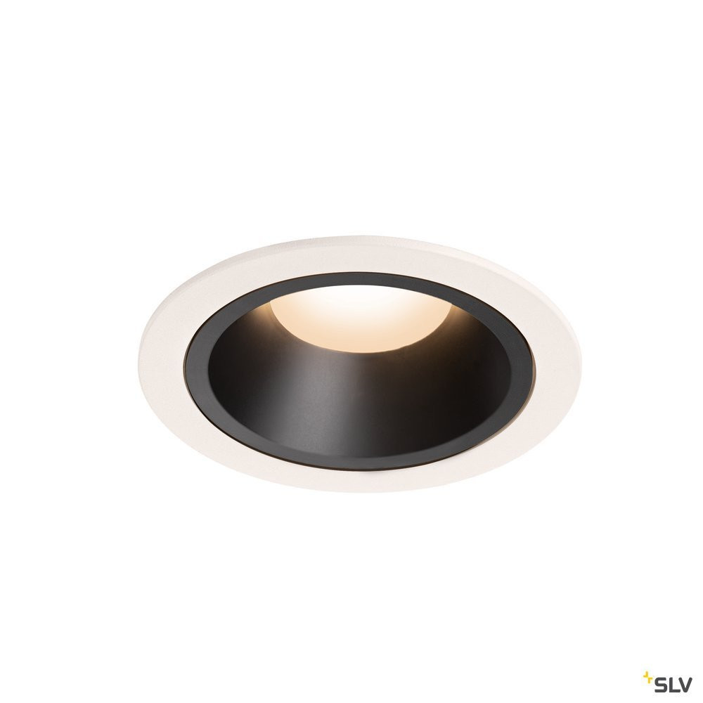 SLV NUMINOS Numinos® DL L, indoor led plafondinbouwlamp wit/zwart 3000 K 40°