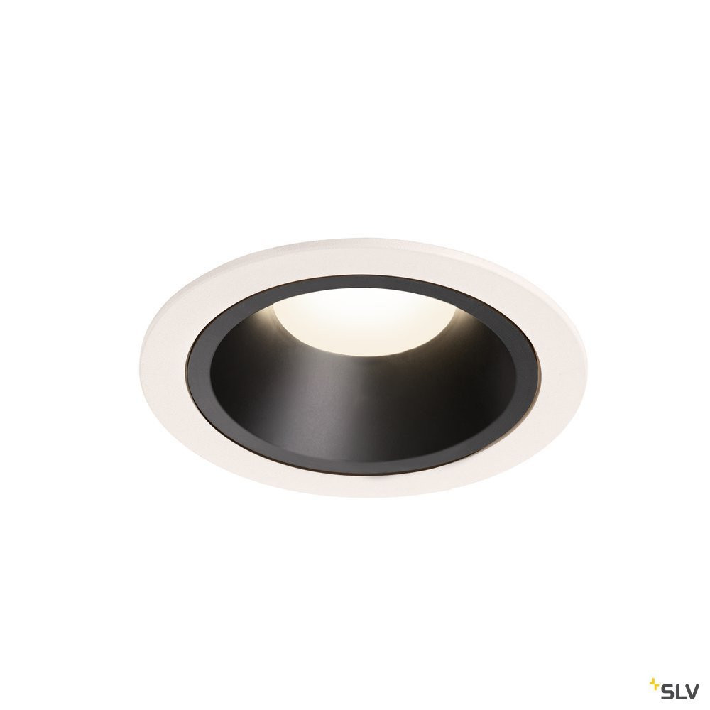 SLV NUMINOS Numinos® DL L, indoor led plafondinbouwlamp wit/zwart 4000 K 20°