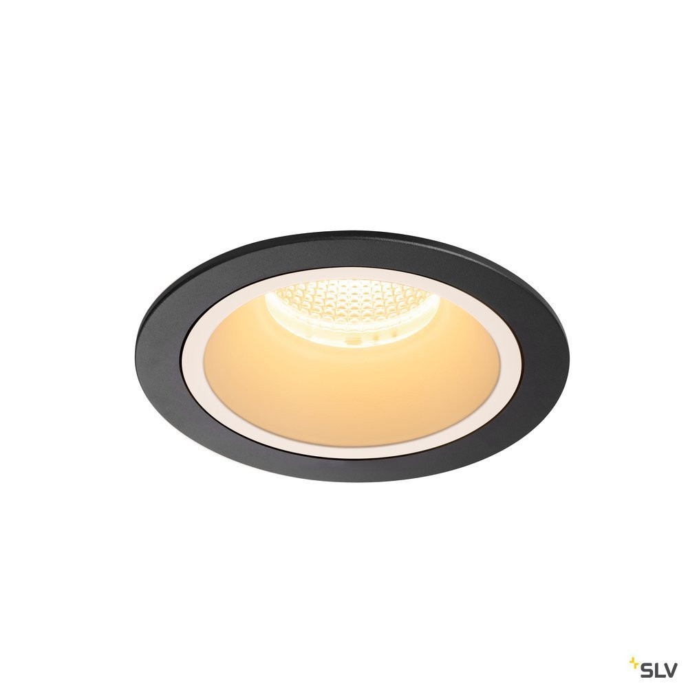 SLV NUMINOS Numinos® DL L, indoor led plafondinbouwlamp zwart/wit 3000 K 40°
