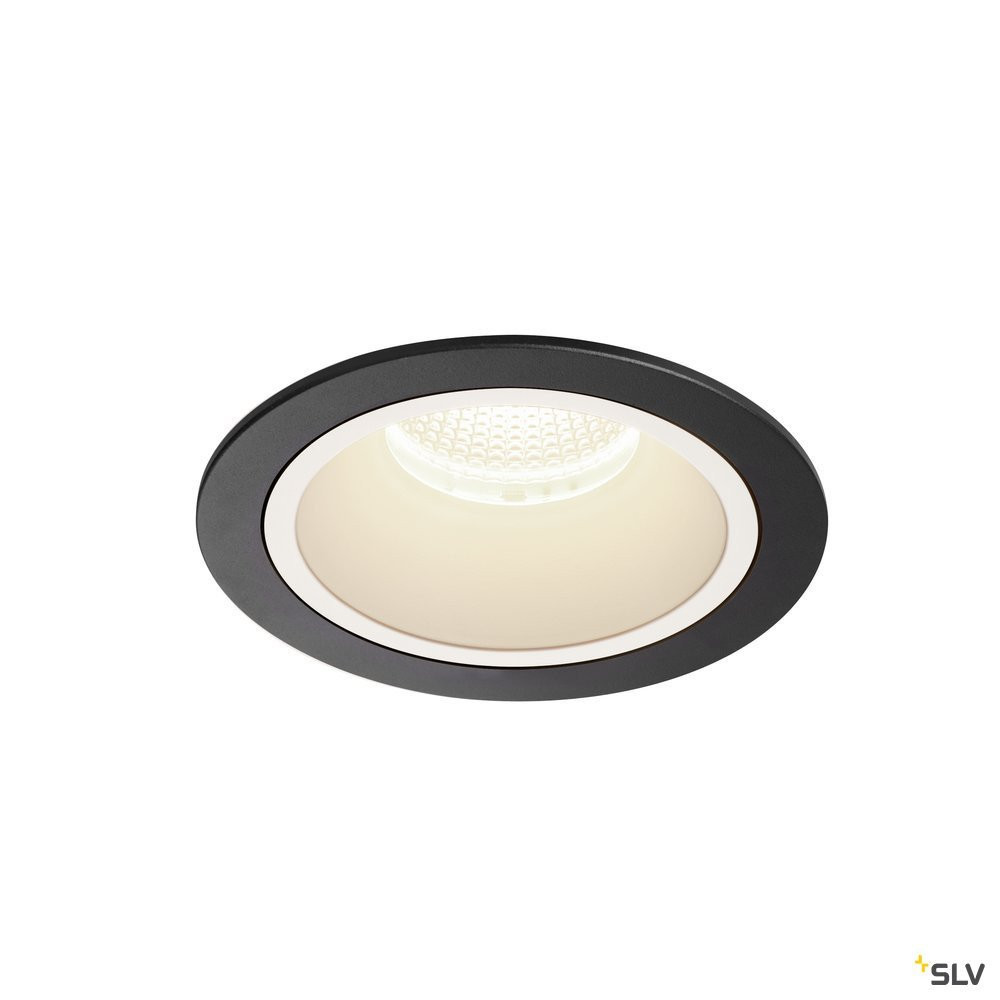 SLV NUMINOS Numinos® DL L, indoor led plafondinbouwlamp zwart/wit 4000 K 40°