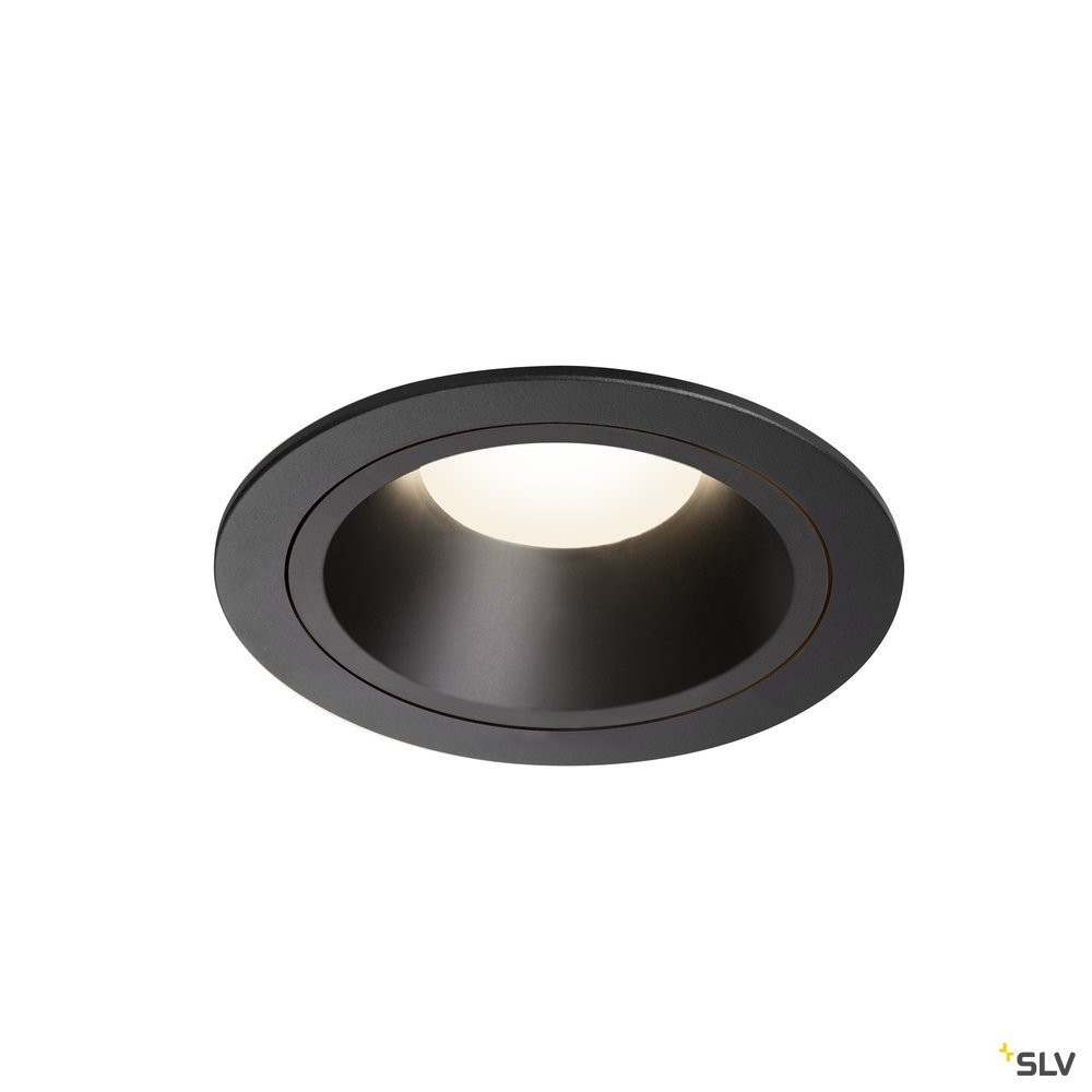 SLV NUMINOS Numinos® DL L, indoor led plafondinbouwlamp zwart/zwart 4000 K 40°