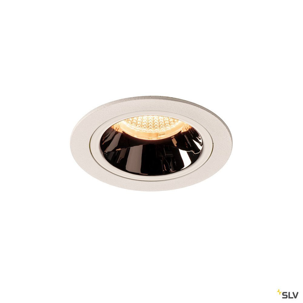 SLV NUMINOS Numinos® DL M, indoor led plafondinbouwlamp wit/chroom 2700 K 20°