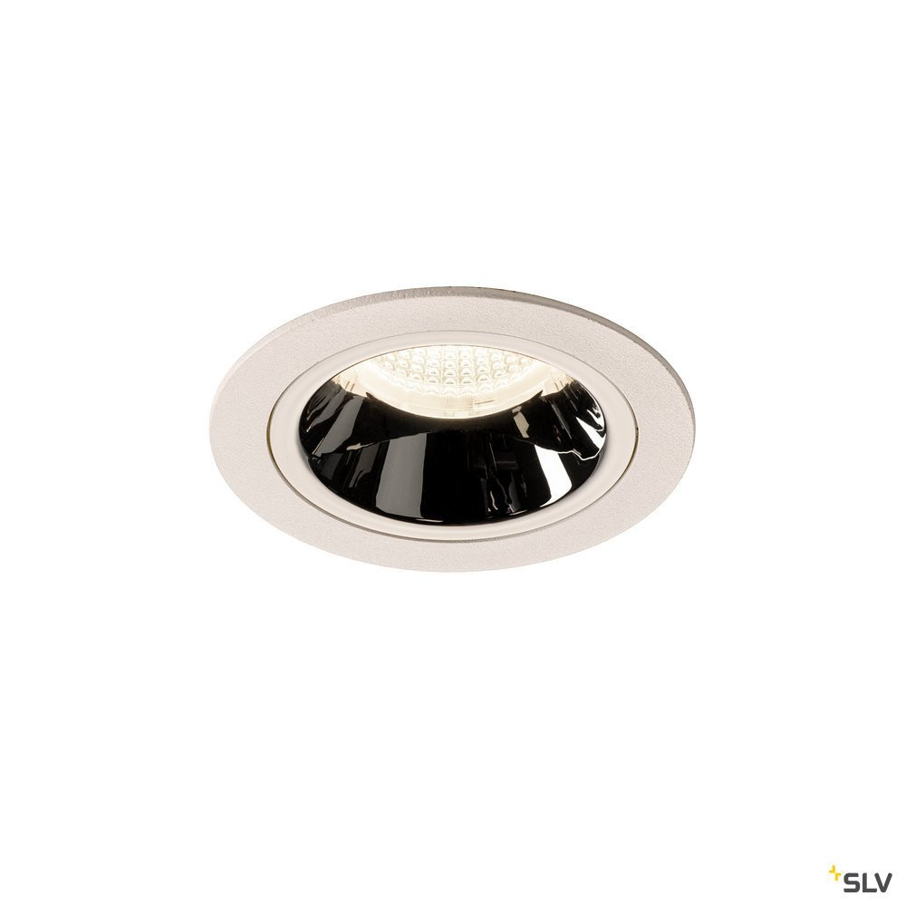 SLV NUMINOS Numinos® DL M, indoor led plafondinbouwlamp wit/chroom 4000 K 20°
