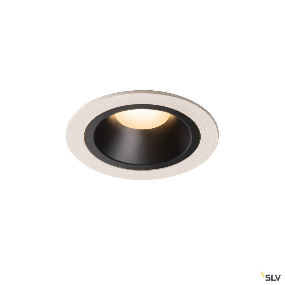 SLV NUMINOS Numinos® DL M, indoor led plafondinbouwlamp wit/zwart 3000 K 20°