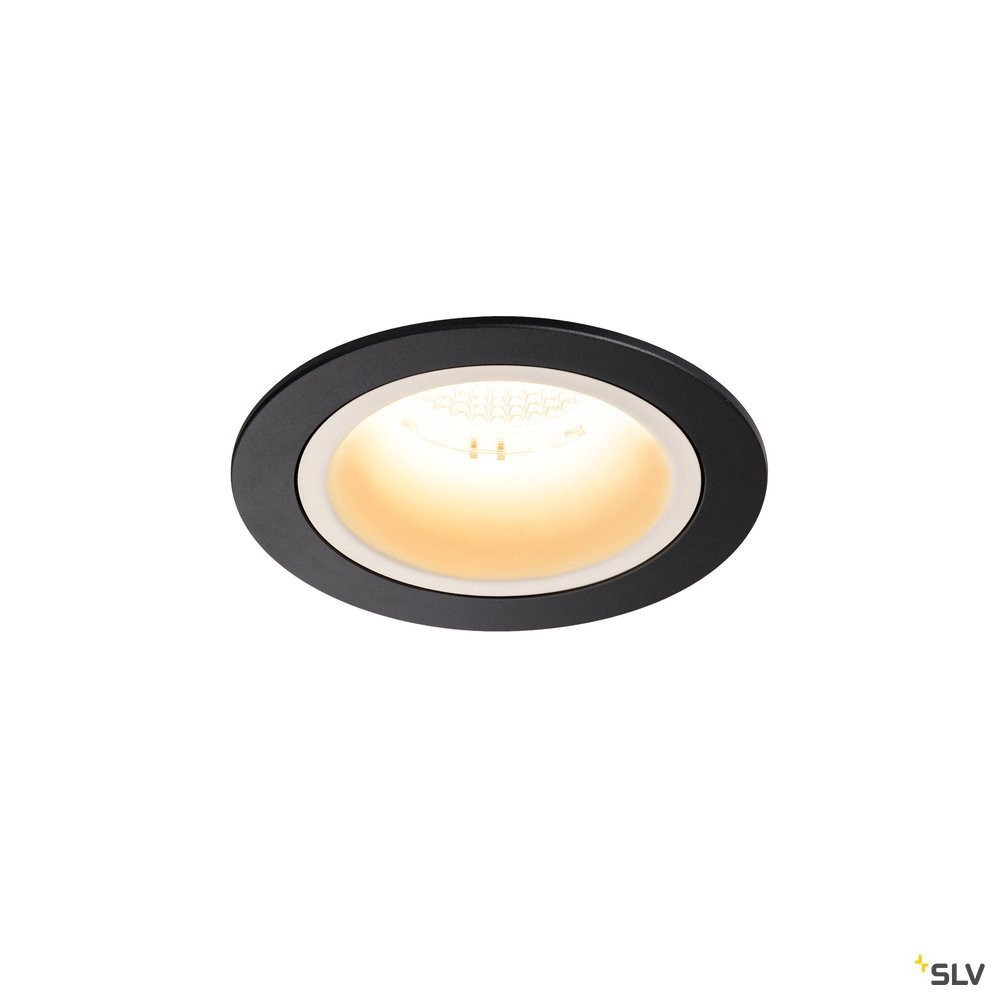 SLV NUMINOS Numinos® DL M, indoor led plafondinbouwlamp zwart/wit 3000 K 40°