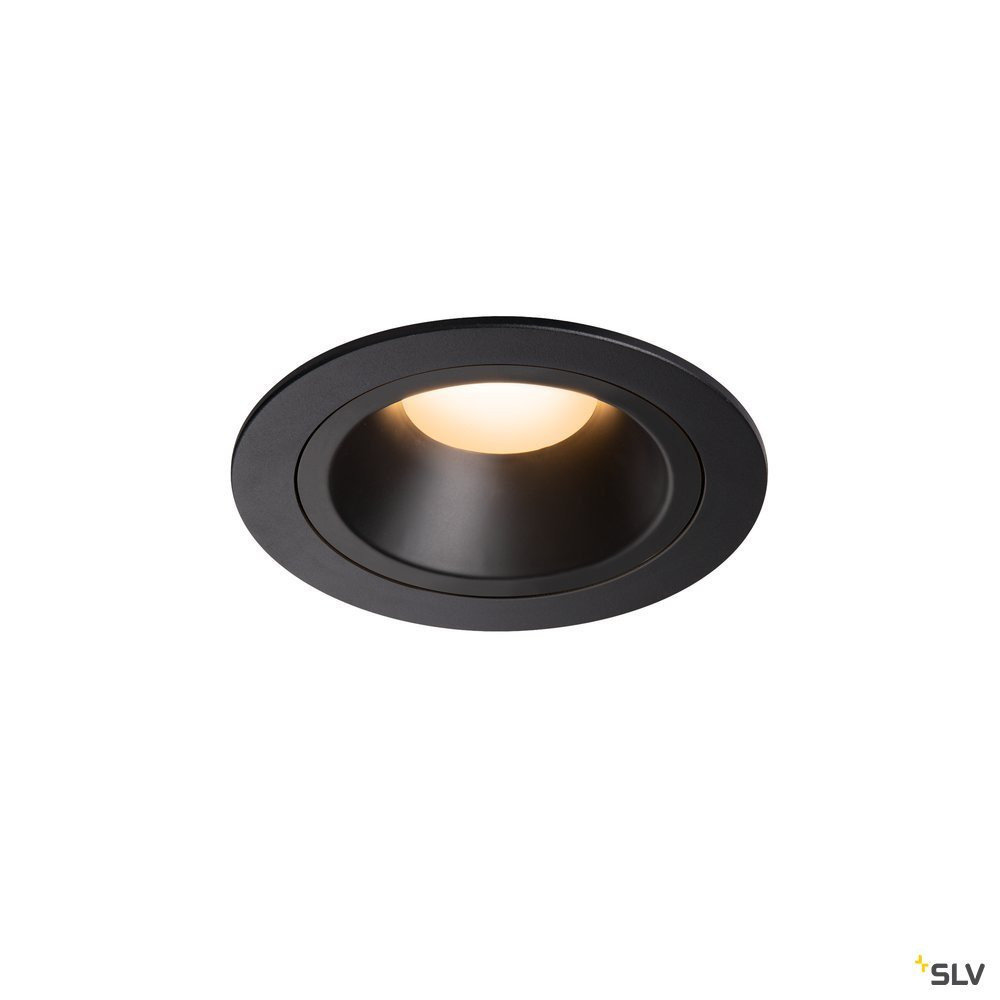 SLV NUMINOS Numinos® DL M, indoor led plafondinbouwlamp zwart/zwart 2700 K 40°