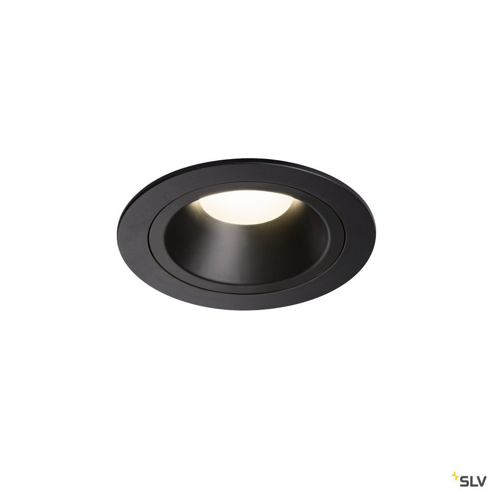 SLV NUMINOS Numinos® DL M, indoor led plafondinbouwlamp zwart/zwart 4000 K 40°