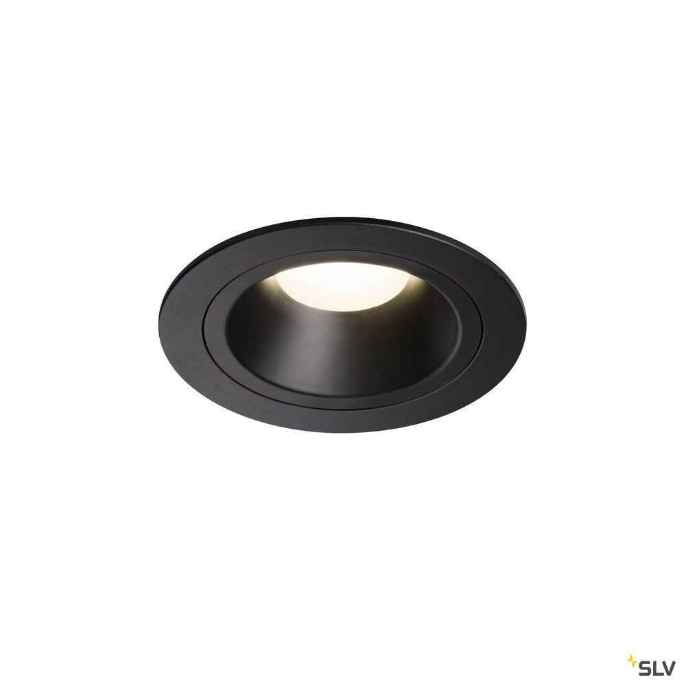 SLV NUMINOS Numinos® DL M, indoor led plafondinbouwlamp zwart/zwart 4000 K 55°