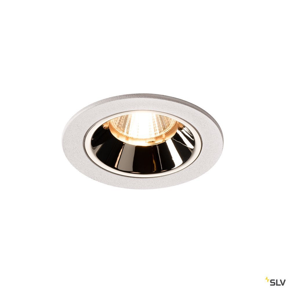 SLV NUMINOS Numinos® DL S, indoor led plafondinbouwlamp wit/chroom 2700 K 40°